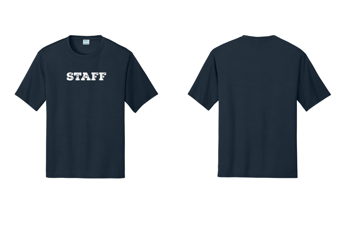 NYC Factory Staff Performance T-Shirt (Rustic) - Front Only - Navy