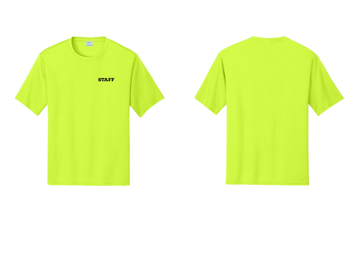 NYC Factory Staff Performance T-Shirt (Rustic) - Chest Only - Neon Yellow