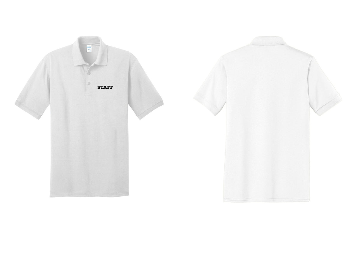 NYC Factory Staff Polo Shirt (Rustic) - Chest Only - White