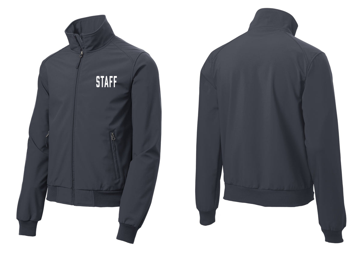 NYC Factory Staff Soft Shell Bomber Jacket (Classic) - Chest Only - Battleship Grey