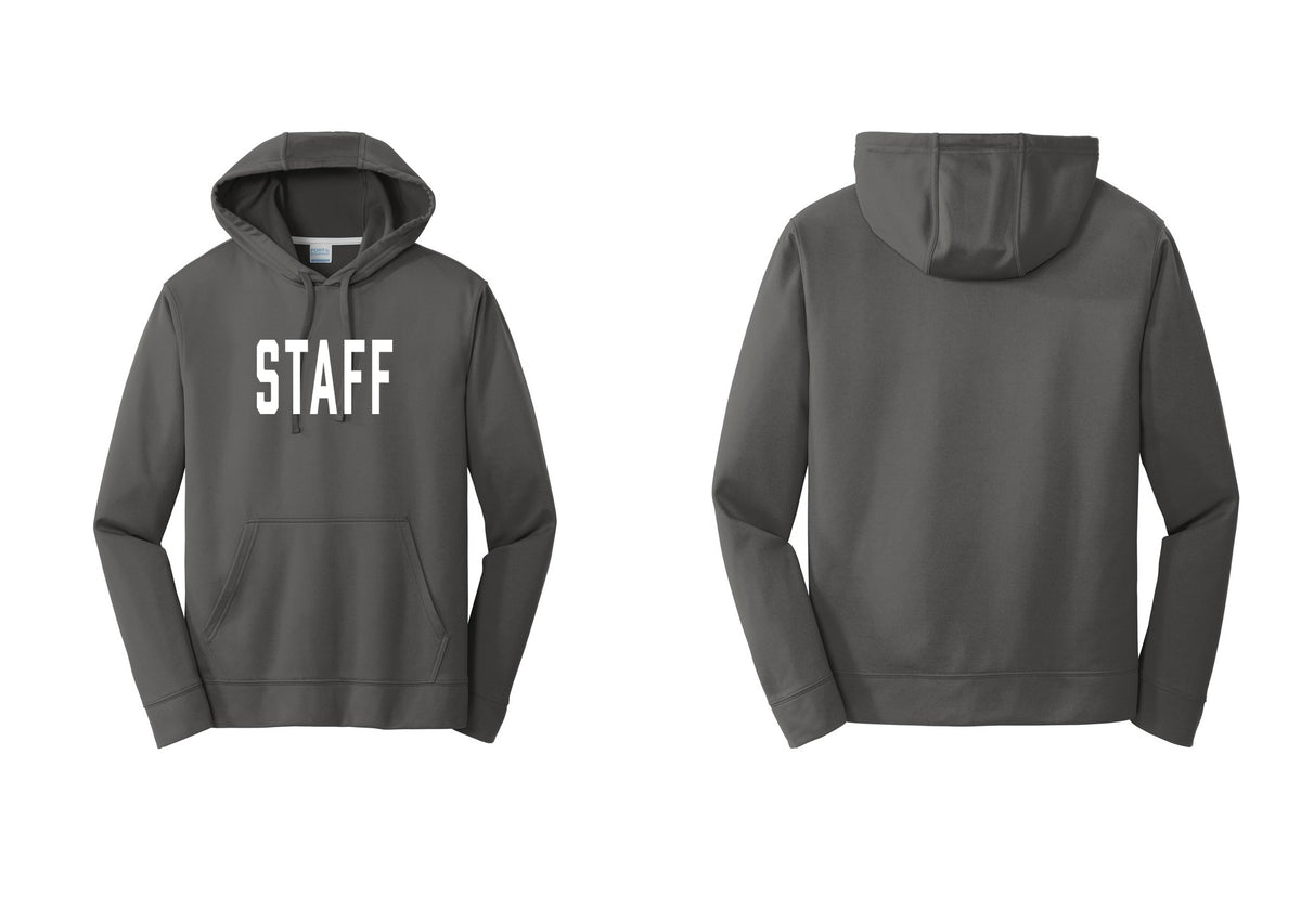 NYC Factory Staff Performance Hooded Fleece Pullover Sweatshirt (Classic) - Front Only - Charcoal