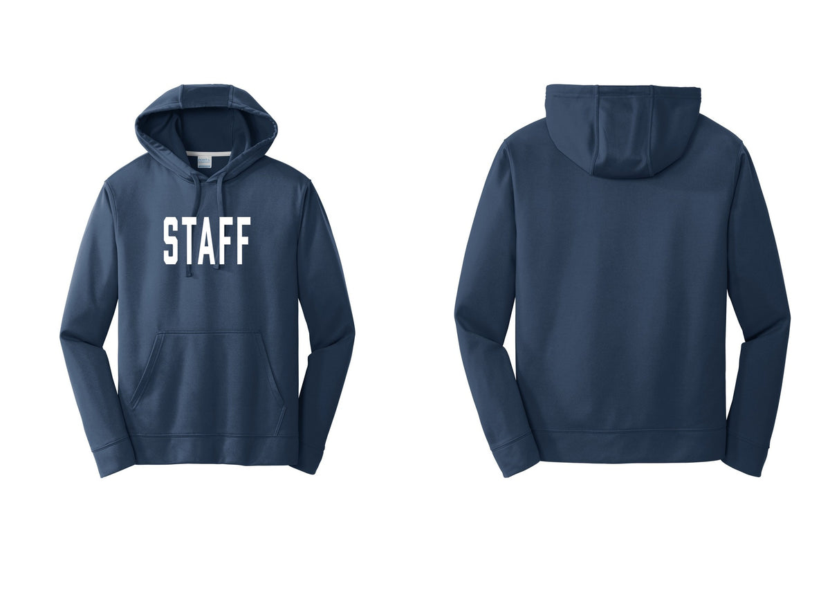 NYC Factory Staff Performance Hooded Fleece Pullover Sweatshirt (Classic) - Front Only - Navy