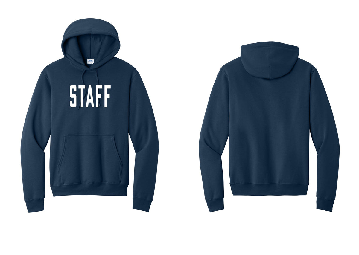 NYC Factory Staff Cotton Fleece Pullover Hoodie (Classic) - Front Only - Navy