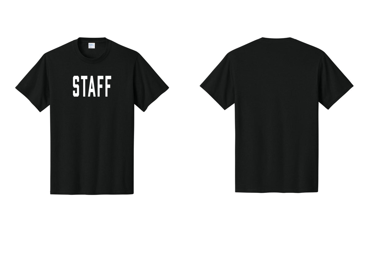NYC Factory Staff T-Shirt, Condensed Lettering - Front Only - Black