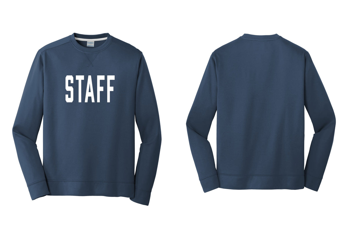 NYC Factory Staff Performance Fleece Crewneck Sweatshirt (Classic) - Front Only - Navy