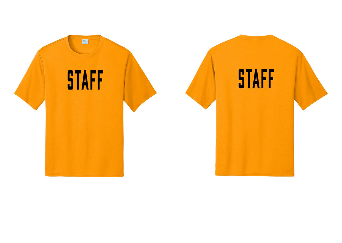 NYC Factory Staff Performance T-Shirt (Classic) - Front + Back - Gold