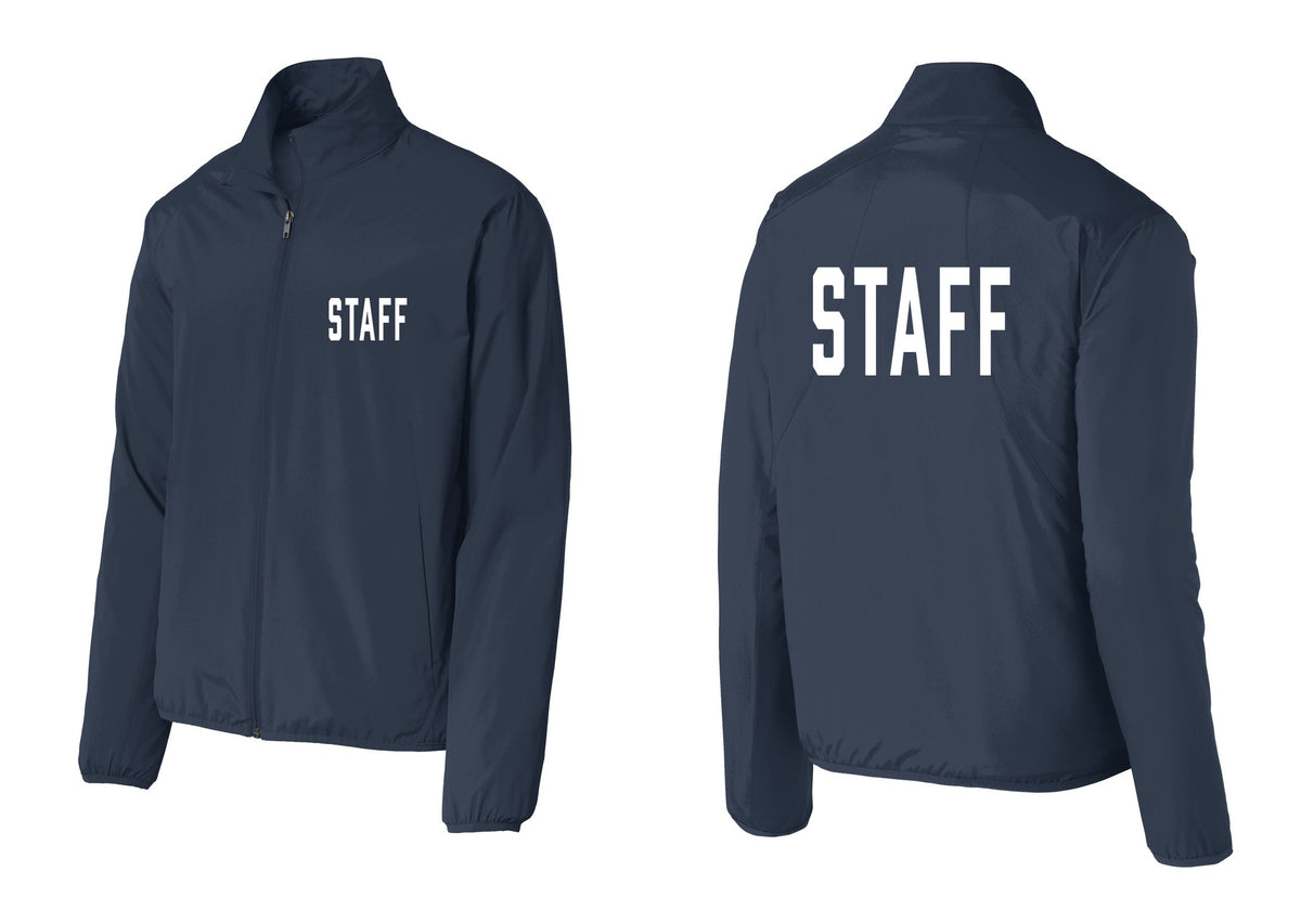 NYC Factory Staff Windbreaker Full-Zip Jacket (Classic) - Chest + Back - Dress Blue Navy