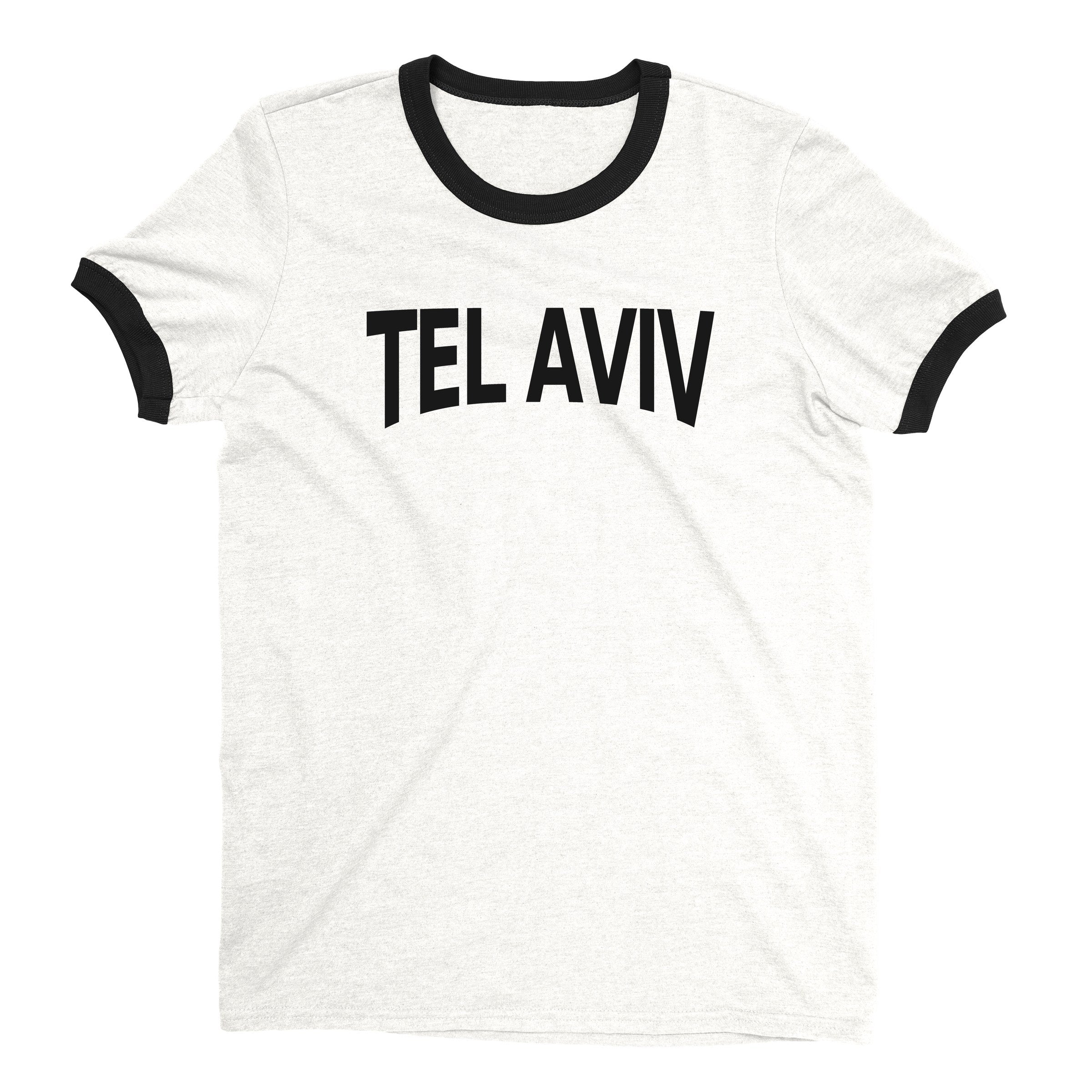 Tel Aviv Ringer Tee — White