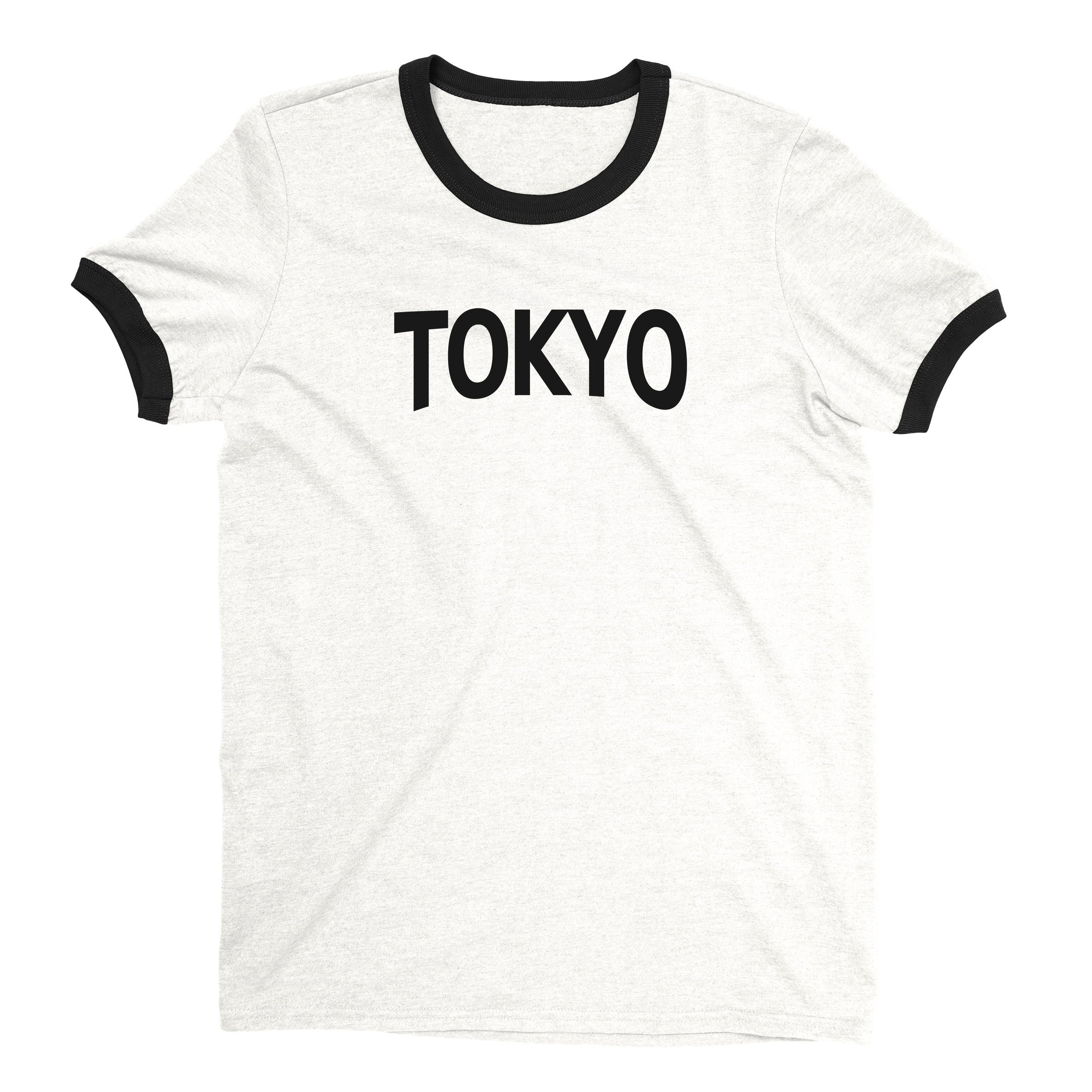 Tokyo Ringer Tee — White