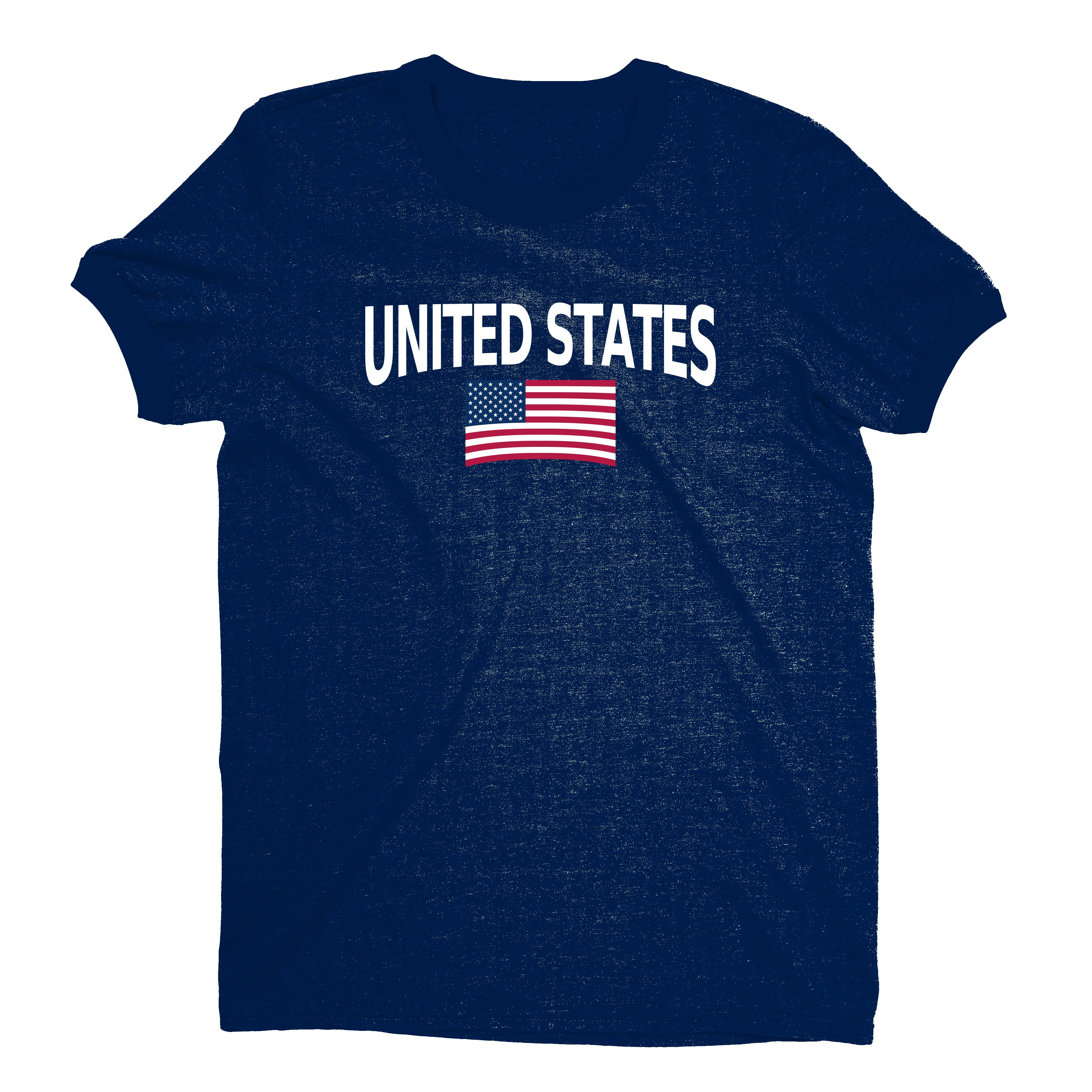 United States World Cup Plain Tee Unisex T-Shirt -- NYC Factory - Navy