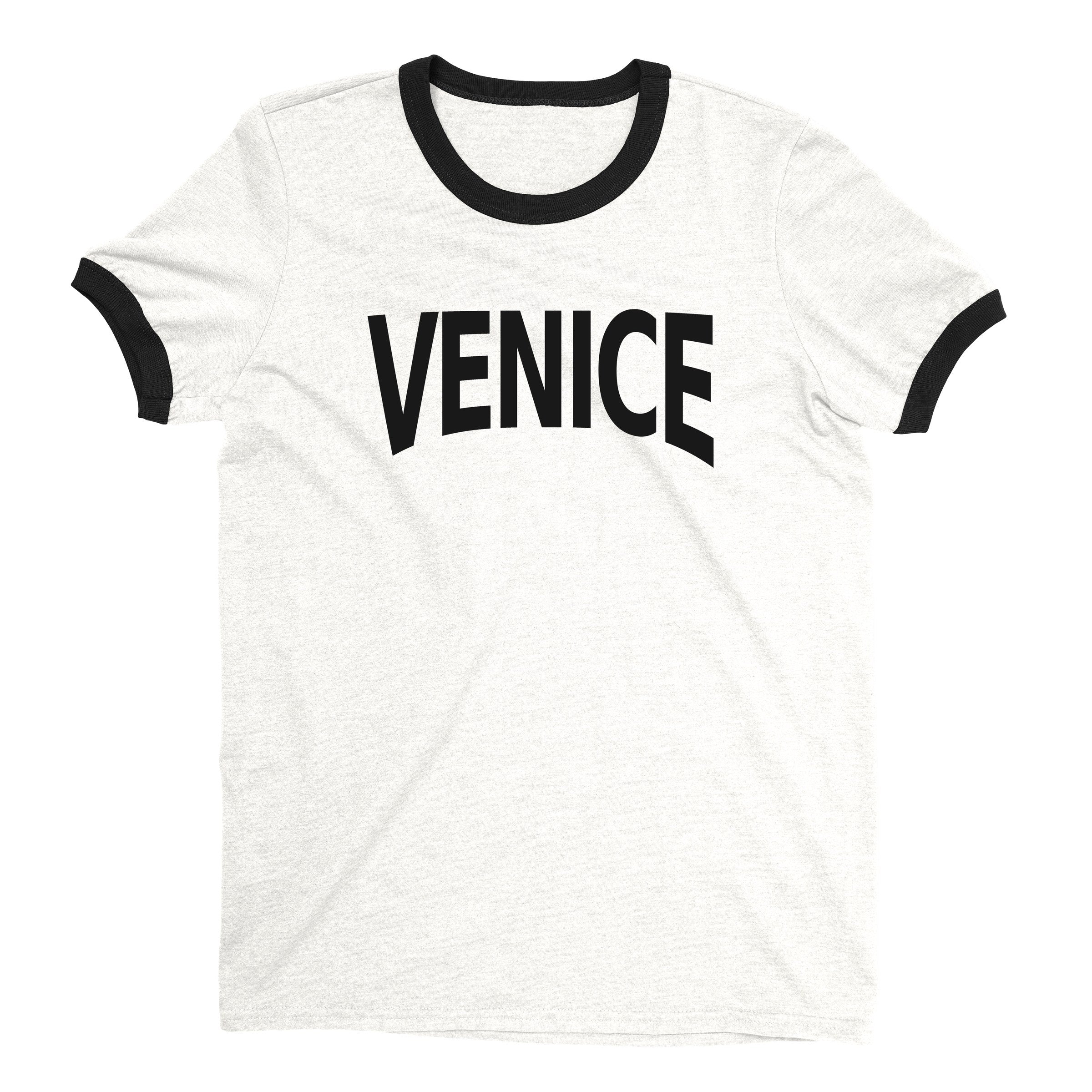 Venice Ringer Tee — White