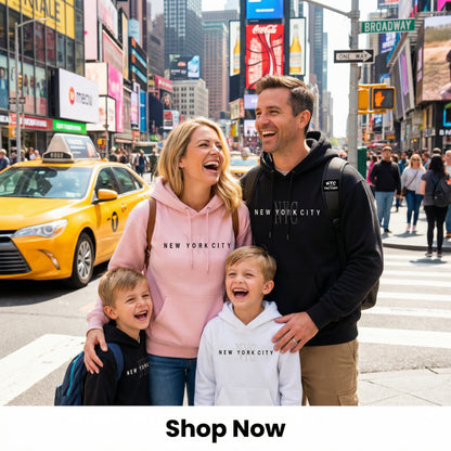 New York City Hoodie Embroidered Logo Adult Unisex Sweatshirt