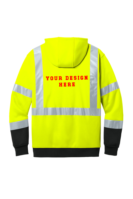 Custom Crew Business CornerStone® ANSI 107 Class 3 Heavy-Duty Fleece Pullover Hoodie