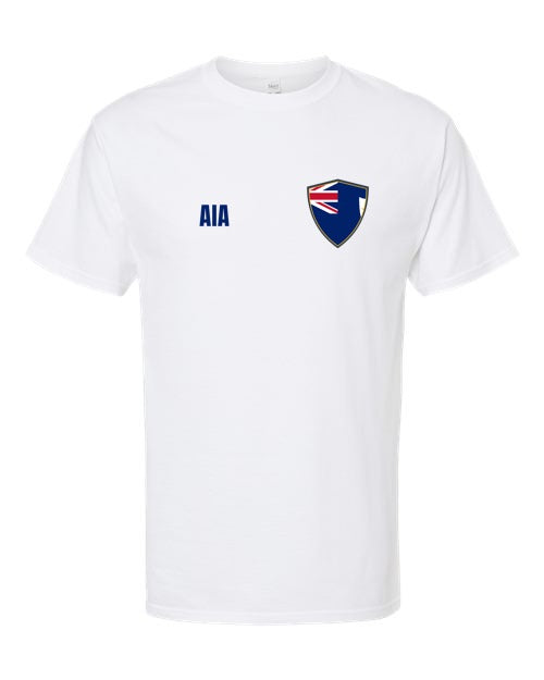 Anguilla Soccer Tee — Retro National Crest | NYC Factory