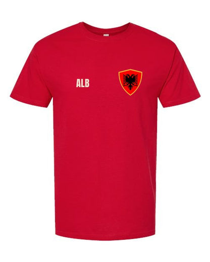 Albania Soccer Tee — Retro National Crest | NYC Factory