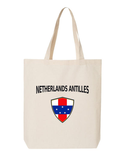 Netherlands Antilles Soccer Tote Bag — Arched National Crest | NYC Factory