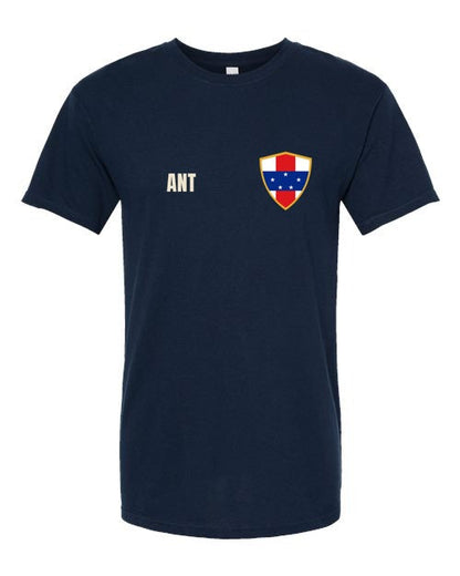 Netherlands Antilles Soccer Tee — Retro National Crest | NYC Factory