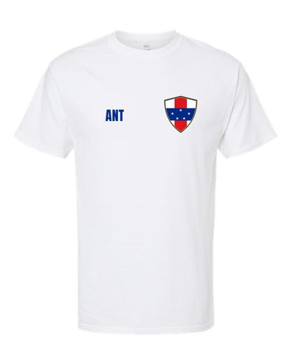 Netherlands Antilles Soccer Tee — Retro National Crest | NYC Factory