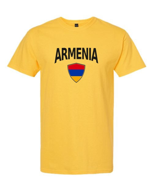 Armenia Arched Crest Soccer Tee — NYC Factory