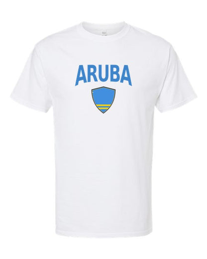 Aruba Arched Crest Soccer Tee — NYC Factory