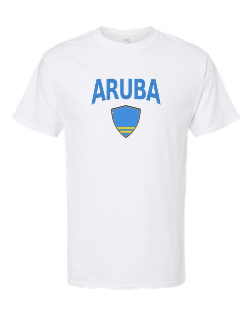 Aruba Arched Crest Soccer Tee — NYC Factory