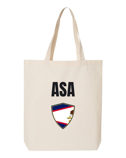 American Samoa Soccer Tote Bag — National Crest Badge | NYC Factory