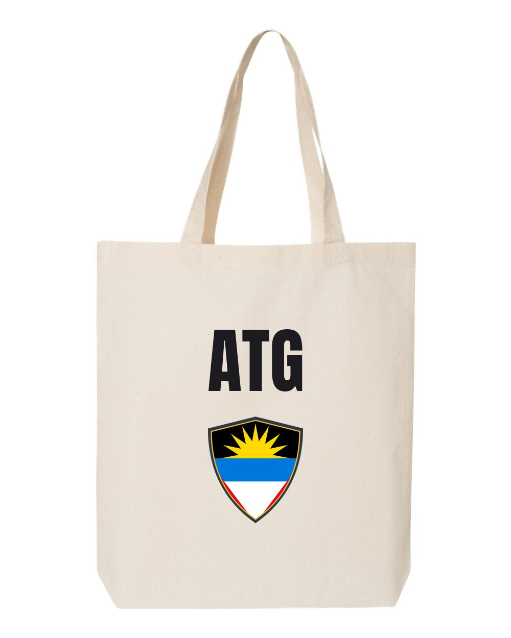 Antigua And Barbuda Soccer Tote Bag — National Crest Badge | NYC Factory