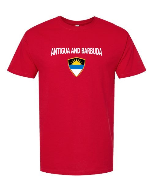 Antigua And Barbuda Arched Crest Soccer Tee — NYC Factory