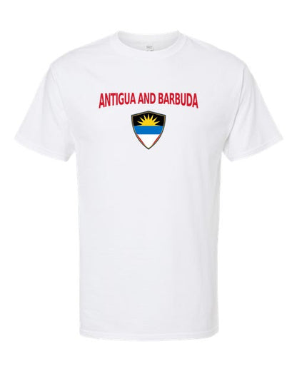 Antigua And Barbuda Arched Crest Soccer Tee — NYC Factory