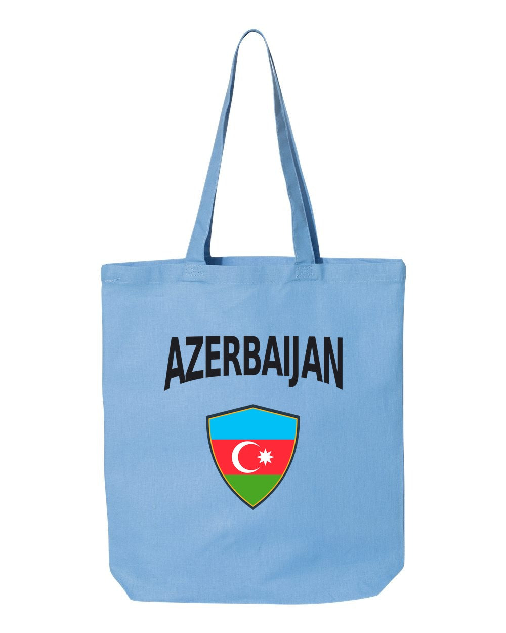 Azerbaijan Soccer Tote Bag — Arched National Crest | NYC Factory