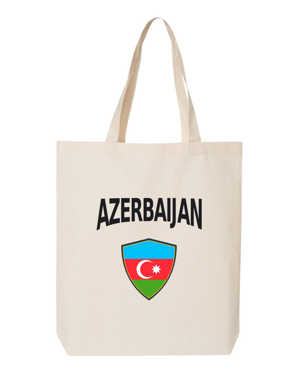 Azerbaijan Soccer Tote Bag — Arched National Crest | NYC Factory
