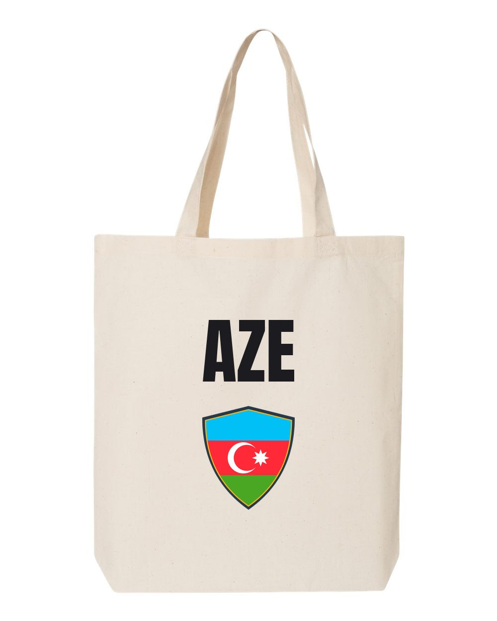 Azerbaijan Soccer Tote Bag — National Crest Badge | NYC Factory