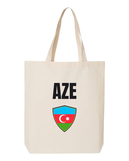 Azerbaijan Soccer Tote Bag — National Crest Badge | NYC Factory