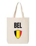 Belgium Soccer Tote Bag 2026 — National Crest Badge | NYC Factory