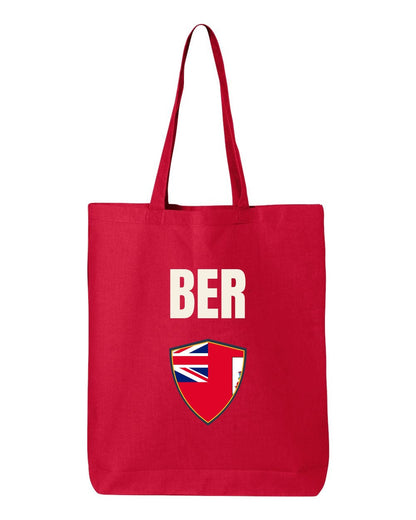Bermuda Soccer Tote Bag — National Crest Badge | NYC Factory
