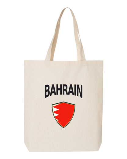 Bahrain Soccer Tote Bag — Arched National Crest | NYC Factory