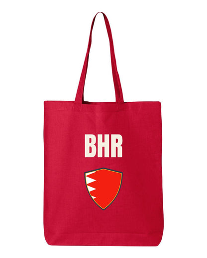 Bahrain Soccer Tote Bag — National Crest Badge | NYC Factory