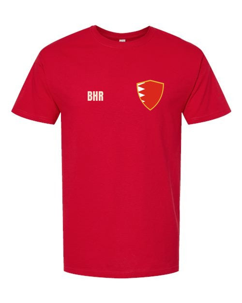 Bahrain Soccer Tee — Retro National Crest | NYC Factory
