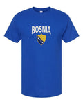 Bosnia and Herzegovina 2026 Soccer Arched Crest Plain Tee -- NYC Factory