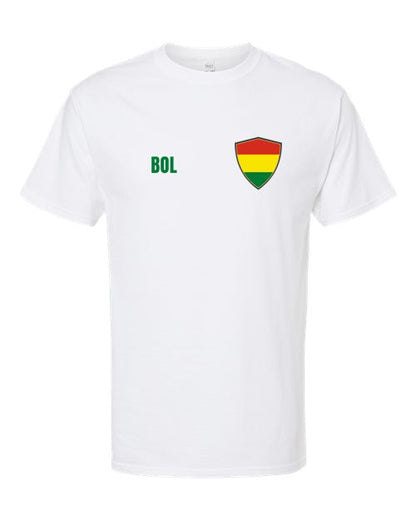 Bolivia Soccer Tee — Retro National Crest | NYC Factory