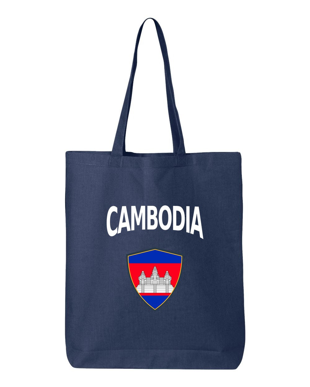 Cambodia Soccer Tote Bag — Arched National Crest | NYC Factory
