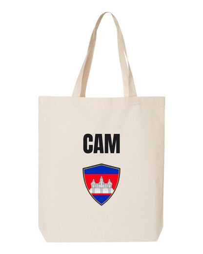 Cambodia Soccer Tote Bag — National Crest Badge | NYC Factory