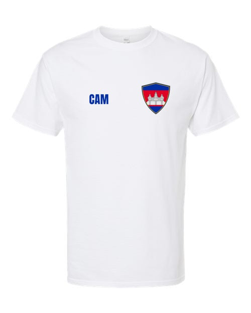 Cambodia Soccer Tee — Retro National Crest | NYC Factory