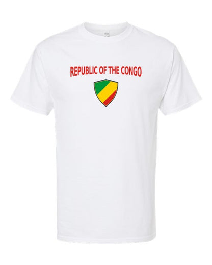 Republic Of The Congo Arched Crest Soccer Tee — NYC Factory
