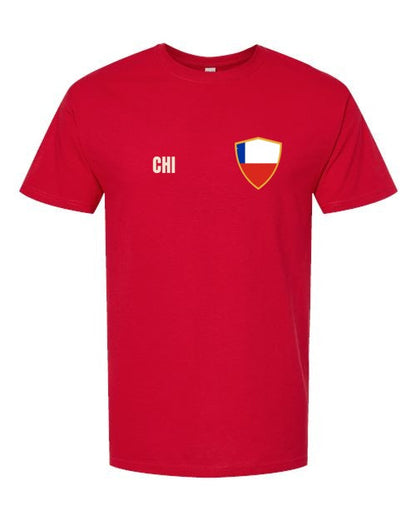 Chile Soccer Tee — Retro National Crest | NYC Factory