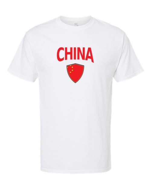 China Arched Crest Soccer Tee — NYC Factory