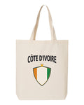 Ivory Coast Soccer Tote Bag 2026 — Arched National Crest | NYC Factory
