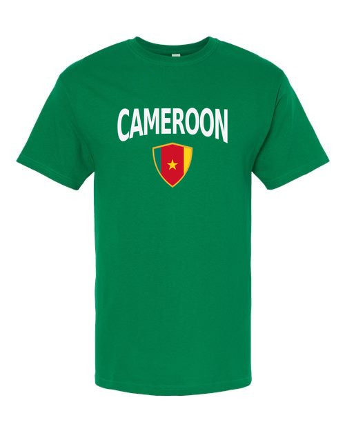 Cameroon Arched Crest Soccer Tee — NYC Factory