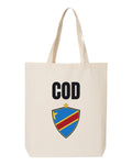 DR Congo Soccer Tote Bag 2026 — National Crest Badge | NYC Factory