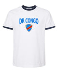 DR Congo 2026 Soccer Arched Crest Ringer Tee -- NYC Factory